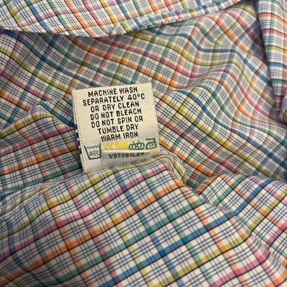 Bugatchi Men's Shirt Medium RN 99428 CA 06064 Cotton Embroidery Long Sleeve - Picture 5 of 5